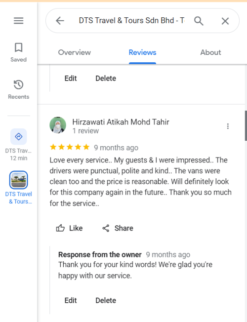 Customer testimonial - review 2